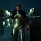Wonder Woman in her armor.